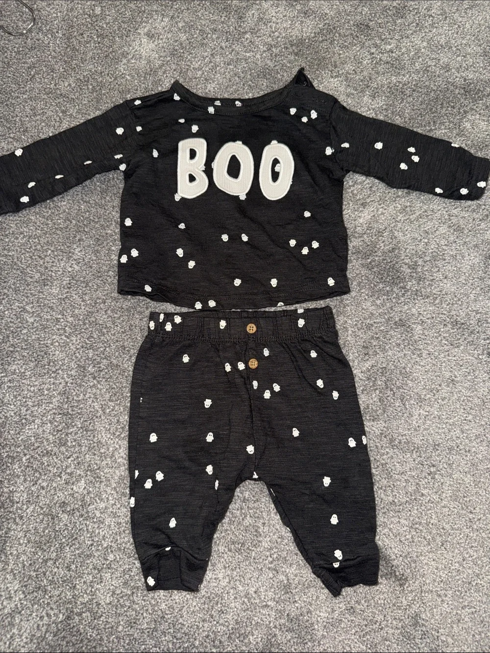 Carter's Black and White 'BOO' Kids Matching Set